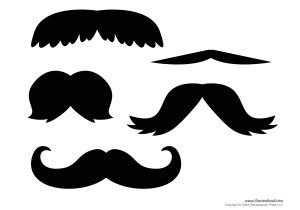 Mustach Template Printable Mustache Templates Mustaches for Kids