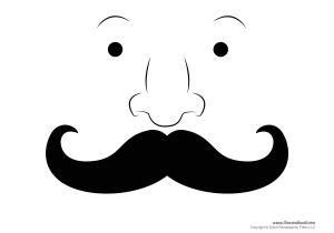 Mustach Template Printable Mustache Templates Mustaches for Kids