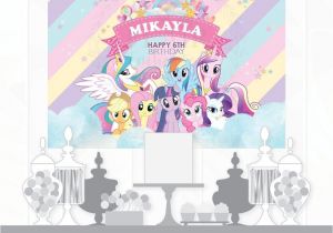 My Little Pony Invitation Card Pony Backdrop Poster Pony Welcome Sign Pony Party Supply