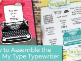 My Type On Paper Card How to Create An Interactive Typewriter Card Youtube with