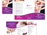 Nail Brochure Templates Free Nail Beauty Salon Tri Fold Brochure Template Dlayouts