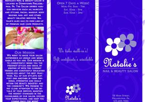 Nail Brochure Templates Free Nail Hair Salon Marketing Materials Laura Nagel