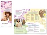 Nail Brochure Templates Free Nail Salon Brochure Template Design