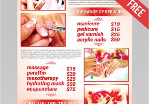 Nail Salon Flyer Templates Free Nail Salon Flyer Psd Template Facebook Cover by