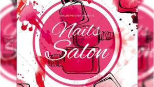 Nail Salon Flyer Templates Free Nails Salon Free Club and Party Flyer Psd Template