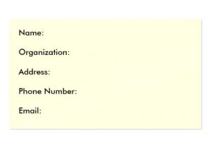 Name Address Phone Number Email Template Name organization Address Phone Number Email Business