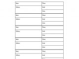 Name and Email List Template Contact List Template 10 Free Word Excel Pdf format