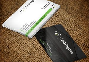 Name Card Printing Near Me Bold Masculine Pharmacy Business Card Design for A Company