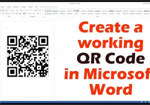 Name Card Qr Code Generator Create A Working Qr Code In Microsoft Word