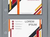 Name Card Vector Design Free Download Business Visiting Card Vector Design Template Stock Vector