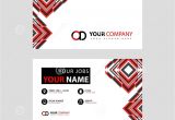 Name Card Vector Design Free Download Letter Od Logo In Black which is Included In A Name Card or