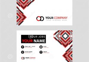 Name Card Vector Design Free Download Letter Od Logo In Black which is Included In A Name Card or
