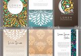 Name Card Vector Design Free Download Set Of Vector Design Templates Business Card with Floral