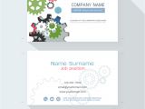 Name Card Vector Free Download Engineering Business Card or Name Card Template