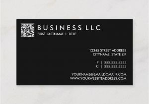 Name Card with Qr Code Design Your Own Qr Code Plain Black and White Business