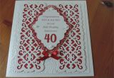 Nan and Grandad 60th Wedding Anniversary Card Ruby Wedding Using Sue Wilson Dies Wedding Anniversary