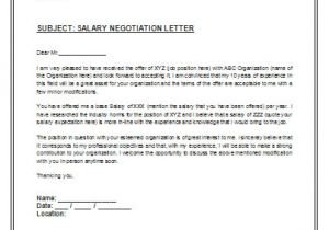 Negotiation Email Template Salary Negotiation Letter is A formal Archive Composed by