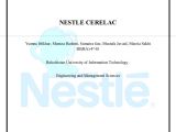 Nestle Cover Letter Nestle Cerelac Marketing Plan