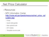 Net Price Calculator Template Consumer Disclosure Requirements and tools Ppt Video