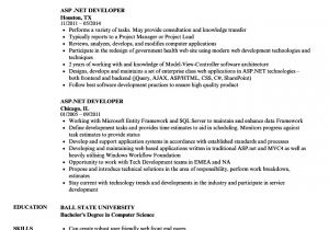 Net Resume Sample asp Net Developer Resume Samples Velvet Jobs