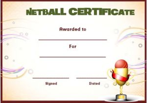 Netball Certificate Templates 20 Netball Certificates Very Professional Certificates to