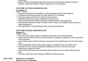 Network Administrator Resume Sample Network Systems Administrator Resume Samples Velvet Jobs