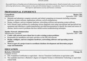 Network Administrator Resume Sample Resume format for Freshers Networking