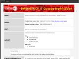 Network Downtime Email Template Planned Outage Template