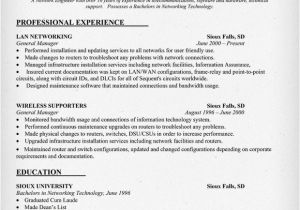 Network Engineer Responsibilities Resume Network Engineering Resume Sample Resumecompanion Com