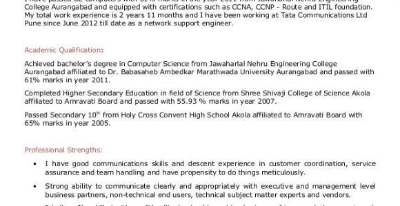Network Engineer Resume 3 Years Experience Resume 1