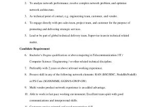 Network Engineer Resume for 1 Year Experience Sample Network Engineer Job Description 10 Examples In