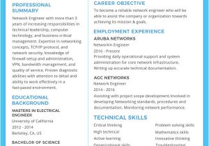 Network Engineer Resume with 2 Year Experience Network Engineer Resume Template 9 Free Word Excel