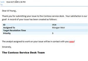 Network Maintenance Email Template Creating Notification Templates In System Center Service