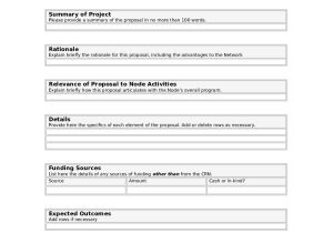 Network Project Proposal Template Arc Cultural Research Network Edit Fill Sign Online