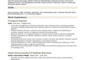 Network Support Engineer Resume It Support Engineer Resume Samples Qwikresume