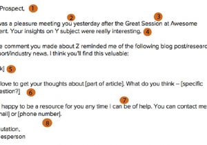 Networking Follow Up Email Template the Anatomy Of A Perfect Networking Follow Up Email Template