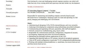 Networking Resume format for Freshers 6 Network Engineer Resume Templates Psd Doc Pdf