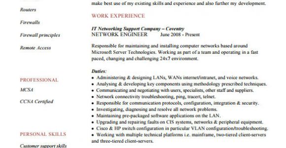 Networking Resume format for Freshers 6 Network Engineer Resume Templates Psd Doc Pdf