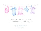 New Baby Girl Card Handmade Personalised New Baby Boy Card Congratulations Grandson