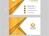 New Latest Visiting Card Background Creative Gold Color Business Card Design Stock Vector