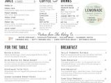 New Modern Cafe Menu Card Magnolia Table Menu What Kind Of Food is Chip and Joanna