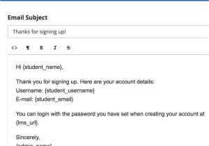 New User Email Template Lms How to Setup Account Notification Email Triggers and