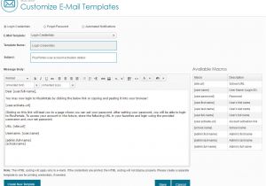 New User Email Template Plusportals Manager Send Plusportals Login Credentials to