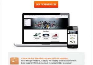 New Website Launch Email Template Am Inbox Nikestore Email Redesign Favors Smartphones