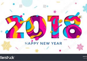 New Year Card Background Images 2018 Happy New Year Holiday Greeting Card On White