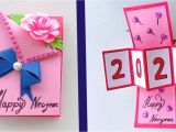 New Year Greetings Card Design Handmade How to Make Happy New Year Card 2020 New Year Greeting