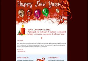New Year Greetings Template for Emails 17 Beautifully Designed Christmas Email Templates for