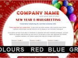 New Year Greetings Template for Emails Best New Year Responsive Newsletter Template Designs