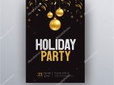 New Year Invitation Card Template Vector Illustration Design Holiday Party Happy New Year