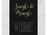 New Year Party Invitation Card Elegant Corporate Jingle Mingle Party Invitation Zazzle